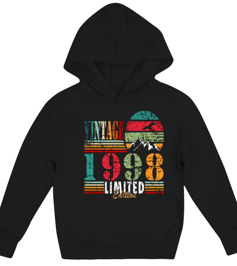 1998 Vintage Birthday Present Kids Hoodie