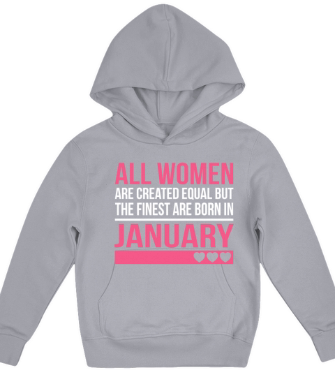 Finest Women Are Born In January Birthday Gift Kids Hoodie