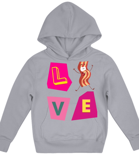 Love Bacon Kids Hoodie