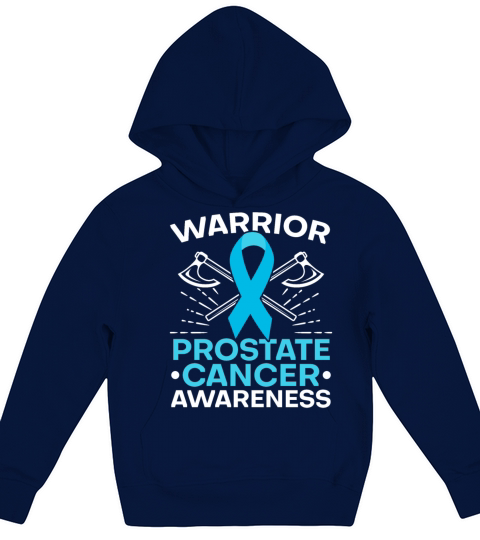 Prostate Cancer Warrior Prostate Cancer Awareness Kids Hoodie
