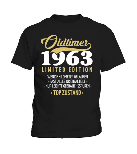 60th Birthday Vintage 1963 Kids T-Shirt