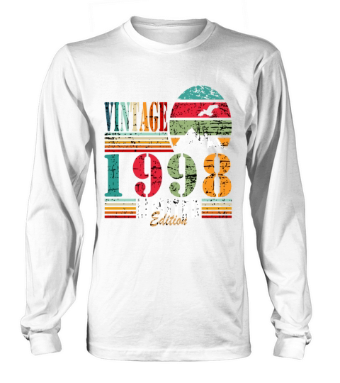 1998 Vintage Birthday Present Long sleeved Unisex