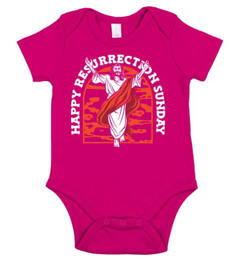Christian Christianity Ressurection Short Sleeve Baby One-Piece
