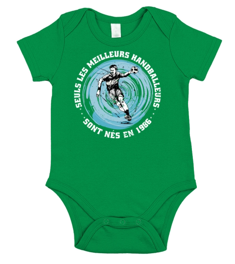 Handballers born in 1986 Birthday Vintage French Short Sleeve Baby One-Piece
