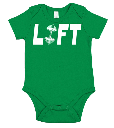 Lift - Lifting Gym Quote Short Sleeve Baby One-Piece