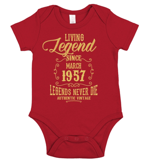 Living Legend since March 1957 Short Sleeve Baby One-Piece