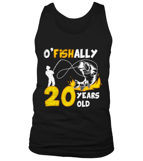 20th Birthday Fishing 1973 Vintage Fisherman Angle Tank Top Unisex