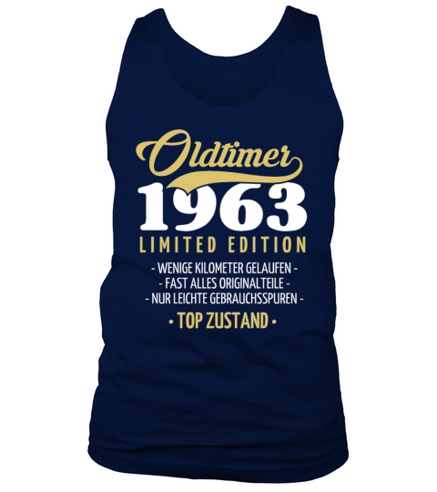 60th Birthday Vintage 1963 Tank Top Unisex