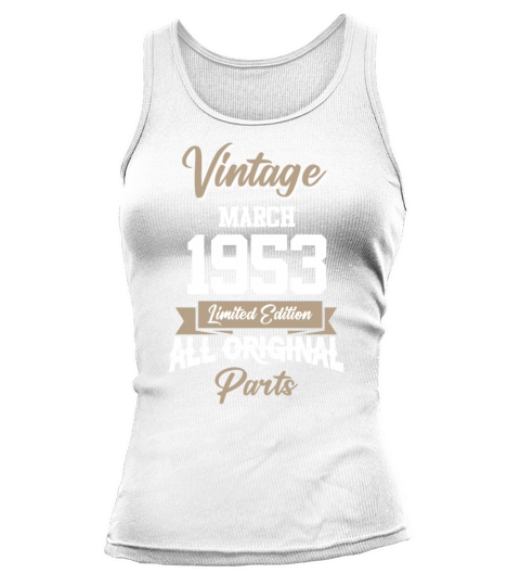 March 1953 Vintage Birthday Present Tank top Woman