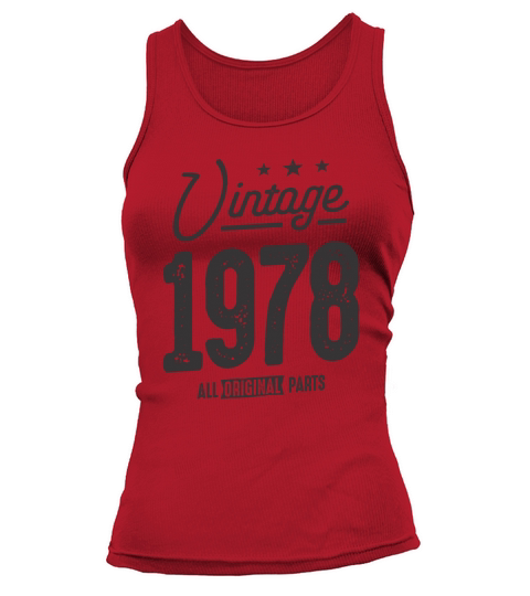 Vintage 1978 - 45th Birthday Classic Born 1978 Tank top Woman