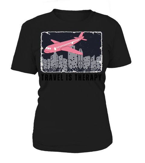 Travel lovers vintage Travel is therapy Women's T-Shirt