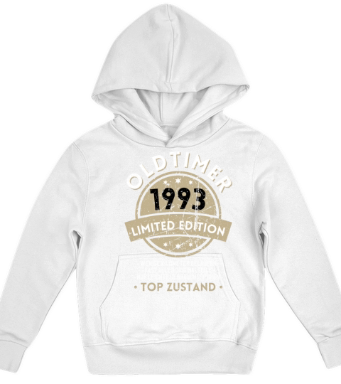 30th Birthday Vintage 1993 Kids Hoodie
