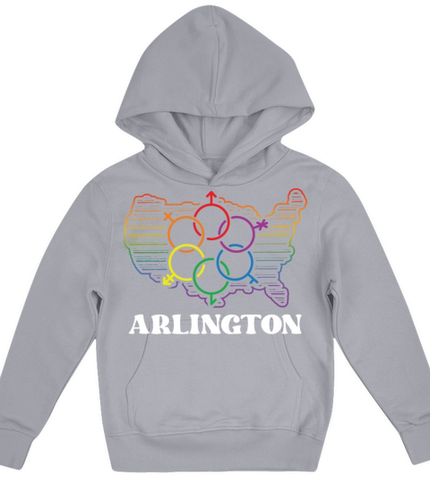 Arlington Pride Flag Pride Month LGBTQ Flag LGBT C Kids Hoodie