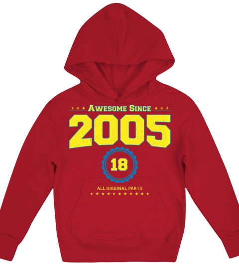Awesome 2005 Shirt for Men Women 18 Year Old 18th Kids Hoodie