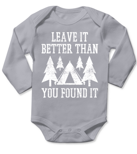 Scout Camp Camping Hiking Vintage Tent Long Sleeve Baby One-Piece