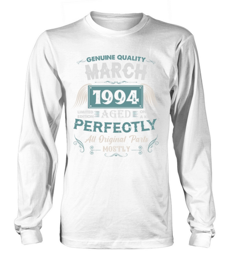 March 1994 Vintage Birthday Present Long sleeved Unisex