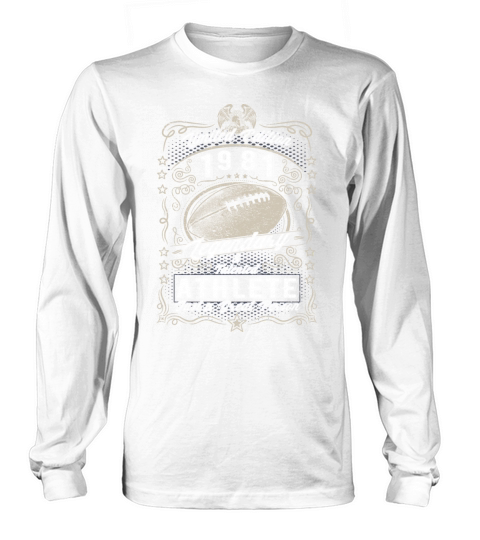 Vintage 1981 Football Birthday Gift Sport Hobby Long sleeved Unisex