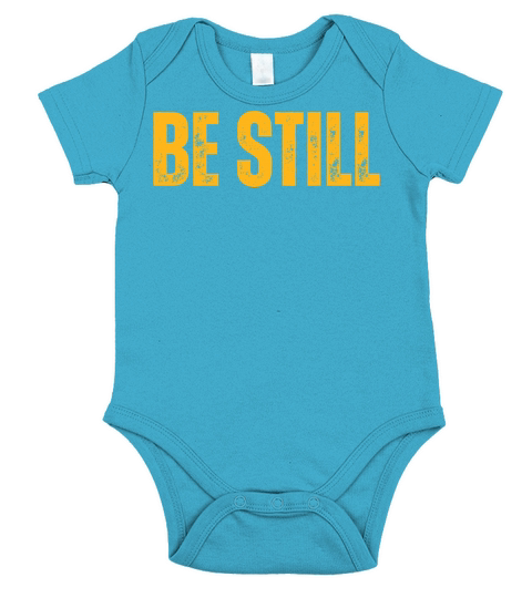 Be Still - Christian Quotes Inspirational Short Sleeve Baby One-Piece