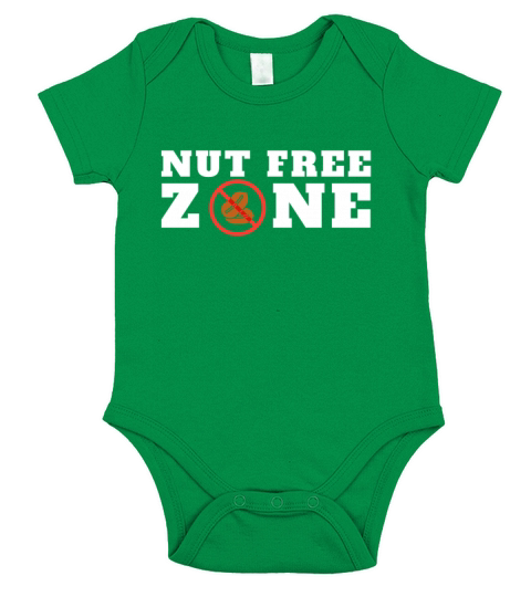 Peanut Allergy Awareness Peanut Allergic Short Sleeve Baby One-Piece