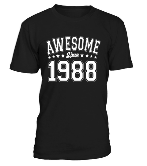Awesome Since 1988 Birthday 1988 Vintage 1988 T-Shirt Unisex