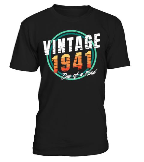 Vintage 1941 Shirt for Men Women 82 Year Old 82nd T-Shirt Unisex