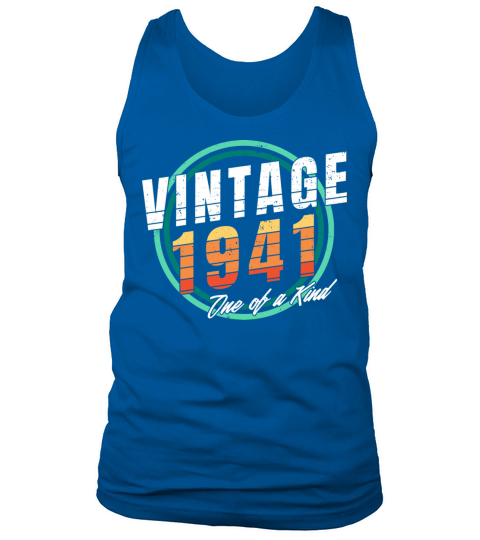 Vintage 1941 Shirt for Men Women 82 Year Old 82nd Tank Top Unisex