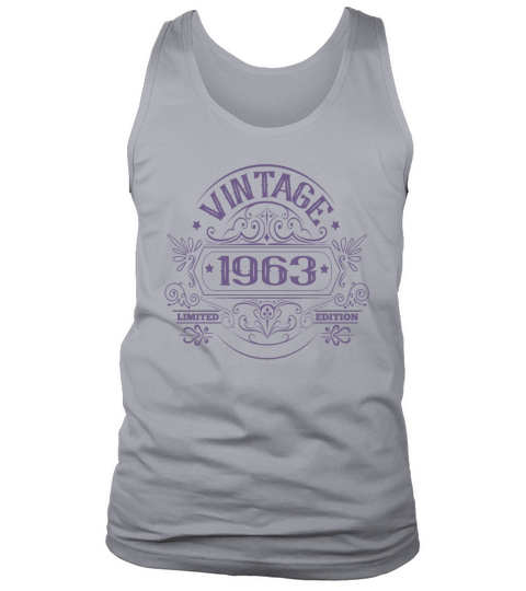 Vintage 1963 Birthday Sayings Ornaments Tank Top Unisex