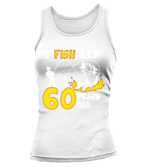 60th Birthday Fishing 1963 Vintage Fisherman Angle Tank top Woman