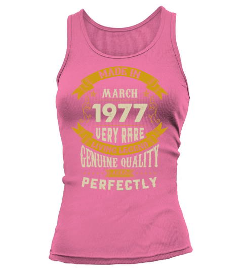 March 1977 Vintage Birthday Present Tank top Woman
