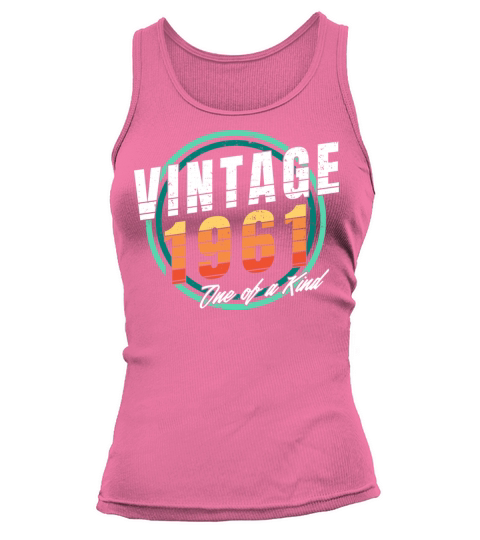 Vintage 1961 Shirt for Men Women 62 Year Old 62nd Tank top Woman