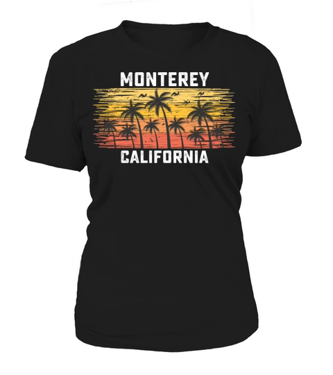 Monterey California Summer Retro VIntage Vacation Women's T-Shirt