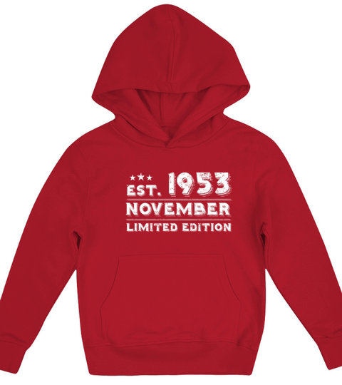 Est November 1953 - Birthday Present - Vintage Kids Hoodie