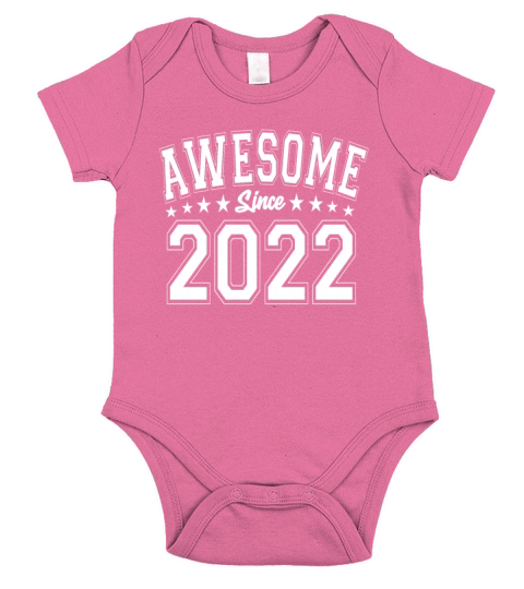 Awesome Since 2022 Birthday 2022 Vintage 2022 Short Sleeve Baby One-Piece
