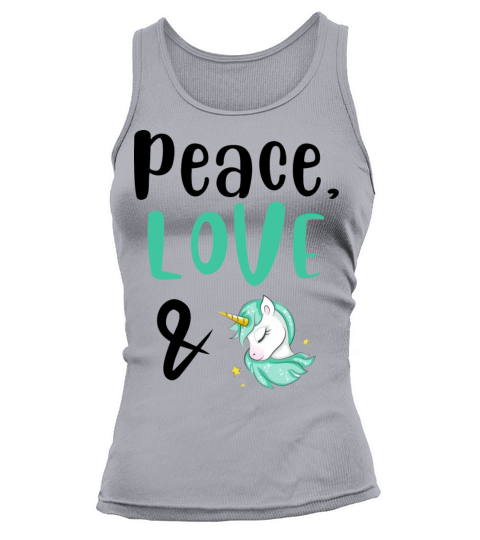 Peace Love and Unicorns Tank top Woman