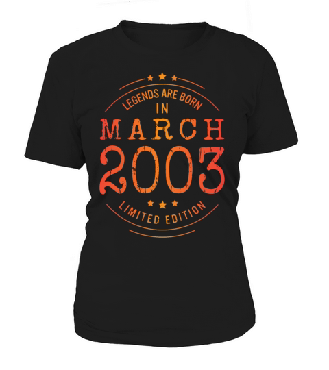 Birthday March 2003 Limited Edition Vintage Women's T-Shirt