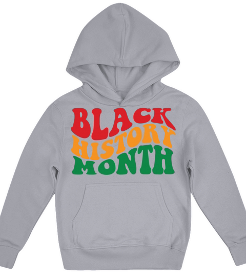 groovy retro black history month african people Kids Hoodie