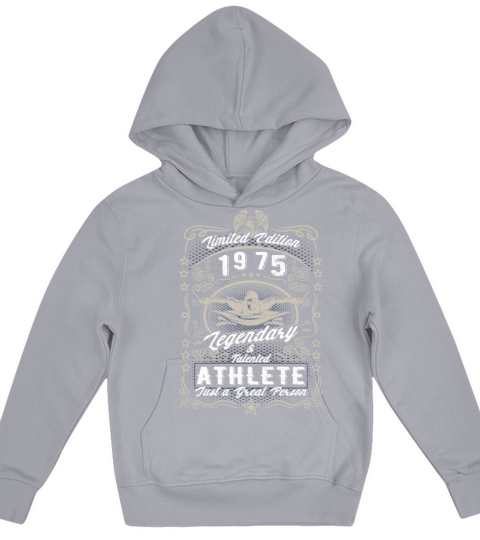 Vintage 1975 Swimmer Birthday Gift Sport Hobby Kids Hoodie