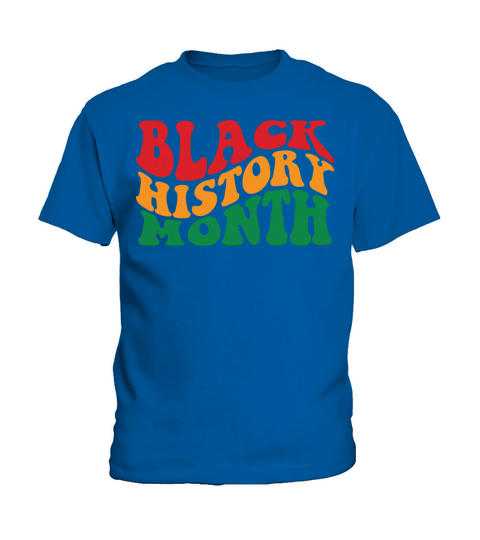 groovy retro black history month african people Kids T-Shirt