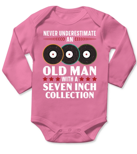 Vinyl Record Player Music Lover Record Collector Long Sleeve Baby One-Piece