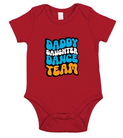 Daddy Daughter Dance Team Short Sleeve Baby One-Piece