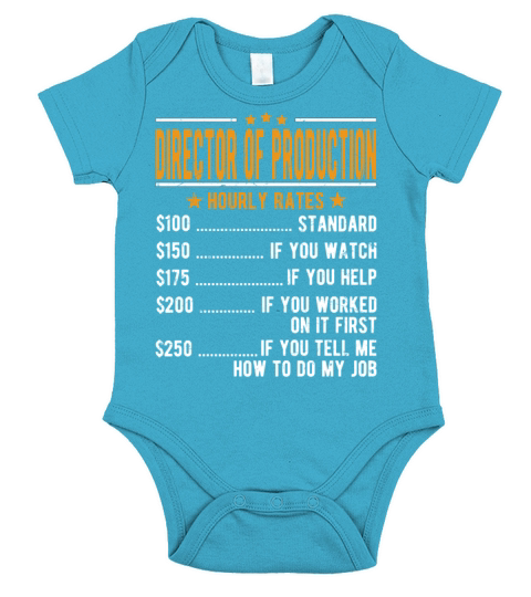 Director Of Production Hourly Rates Short Sleeve Baby One-Piece