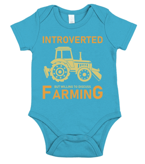 Introverted But Willing To Discuss Farming - Farm Short Sleeve Baby One-Piece