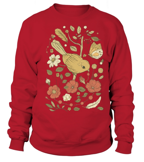 Beige Brown Bird Vintage T-Shirt Sweatshirt Unisex