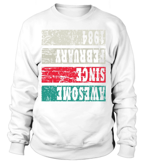 Retro Birthday Year Vintage 1984 Sweatshirt Unisex