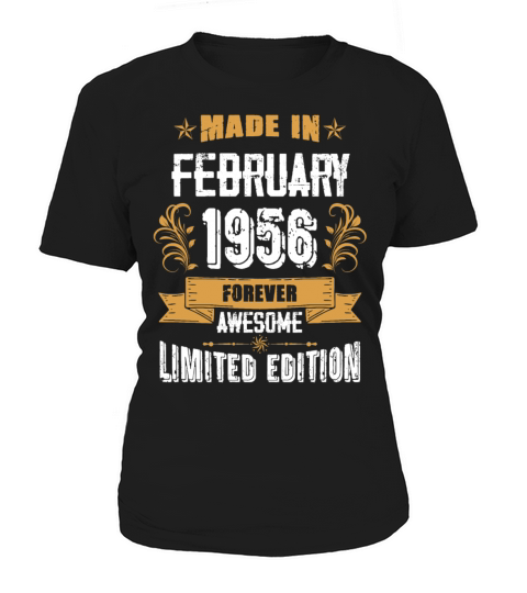February 1956 Vintage Birthday Present Women's T-Shirt
