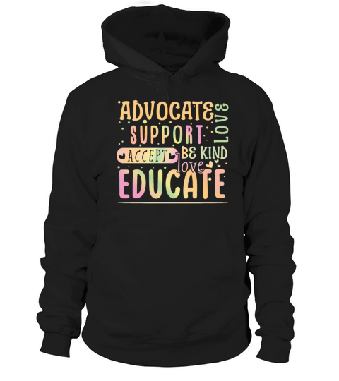 Puzzle Advocate Support Educate Autism Awareness Hoodie Unisex