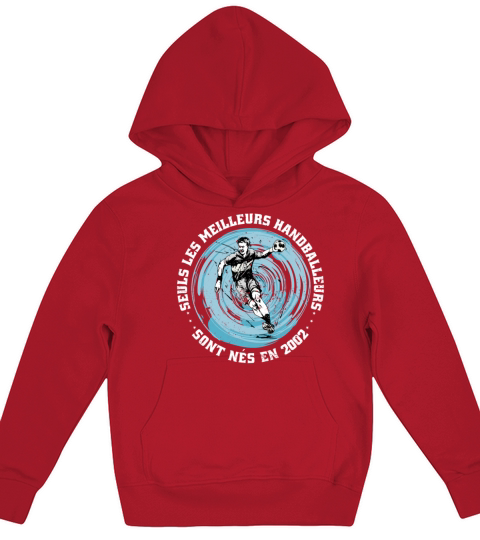 Handballers born in 2002 Birthday Vintage French Kids Hoodie