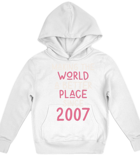 Making the World a better place since 2007 Kids Hoodie