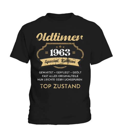 60th Birthday Vintage 1963 Kids T-Shirt