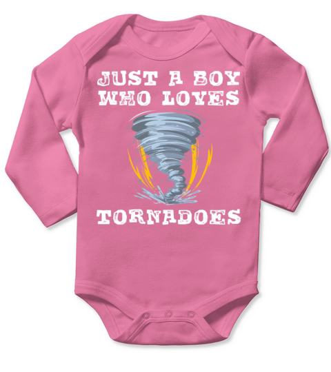 Tornado Tee For Boys Kids Hurricane Weather Chaser Long Sleeve Baby One-Piece